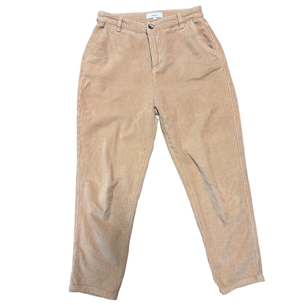 Ba&sh Tan Corduroy High Waisted Tapered Pants Beige Size 2